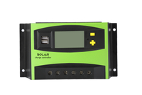 60A PWM الشمسية المسؤول عن جهاز التحكم في شحن الطاقة الشمسية منظم 12V / 24 / 48V شاشة LCD السيارات